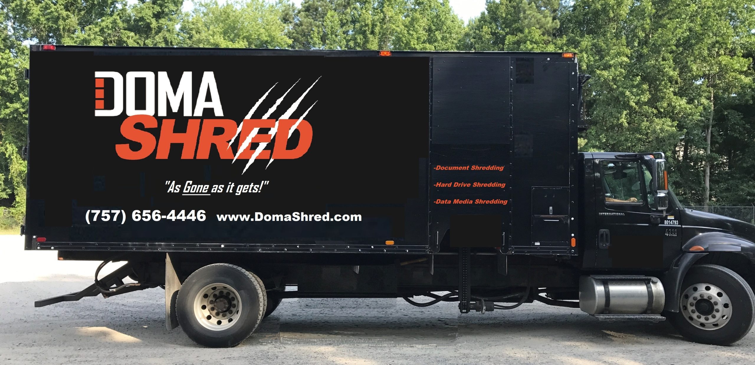 mobile shredding truck